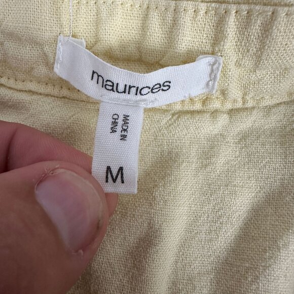 Maurices Yellow Asymmetrical Zip Front Jacket Size M Womens Casual Wear - Picture 3 of 5